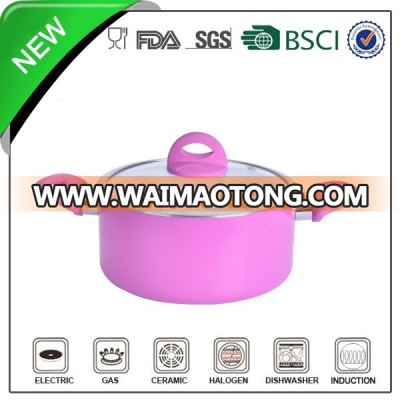 pink aluminum ceramic coating attractive dutch oven