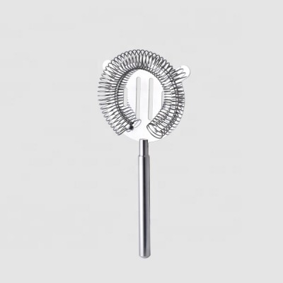 Factory Direct stainless steel fine strainer bar cocktail mixing strainer