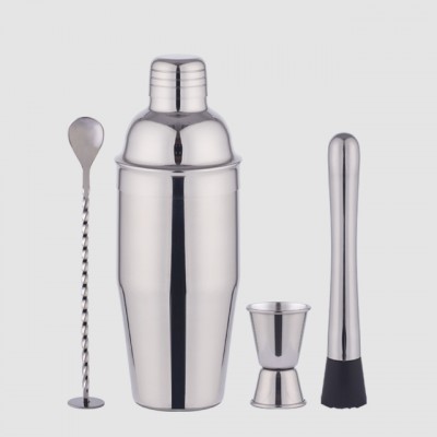 Factory Direct 700ml stainless steel bar set barware bartender wine martini cocktail shaker